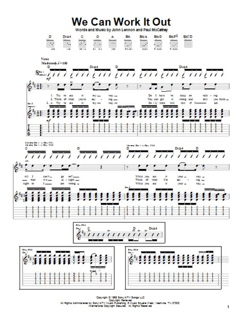 We Can Work It Out by Paul McCartney - Guitar Tab - Guitar Instructor