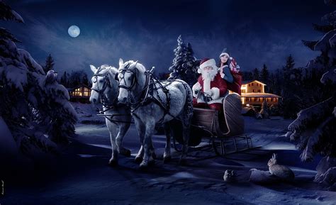 Sleigh Ride Christmas Wallpapers on WallpaperDog