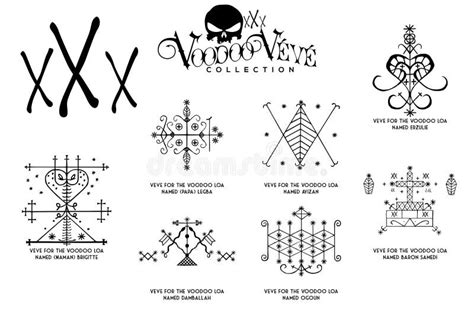 Voodoo Spirit Symbols stock image. Image of louisiana - 48536011