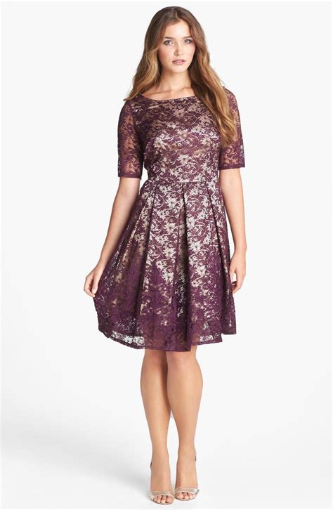 Taylor Dresses Lace Fit & Flare Dress | Nordstrom