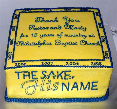 Pastor's Church Anniversary Celebration - CakeCentral.com