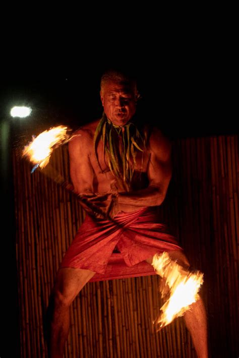 Hawaiian Fire Dancers at the Ahi Lele Fire Show: Kauai Luau Review