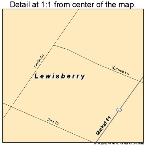 Lewisberry Pennsylvania Street Map 4242968