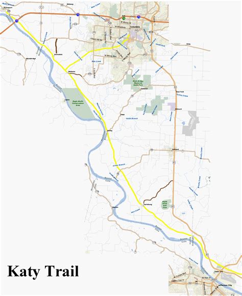 Printable Katy Trail Map