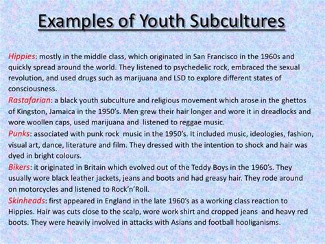 Youth Subcultures