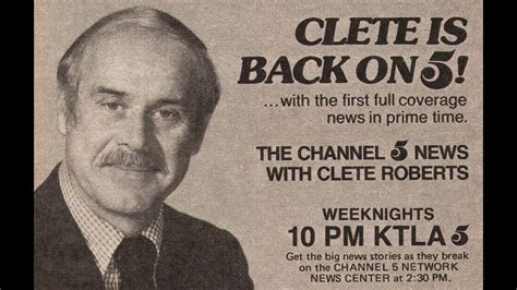 KTLA-5 (1974) CHANNEL 5 NEWS with Clete Roberts promo - YouTube