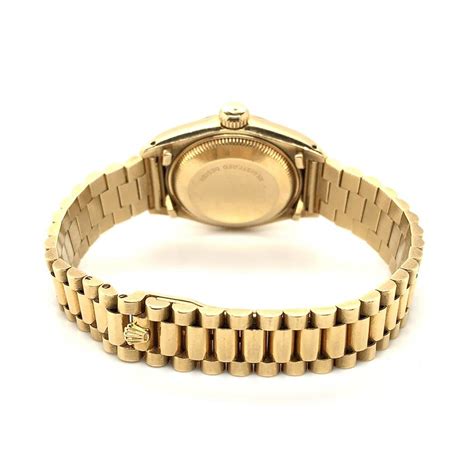 Rolex Datejust 18K Yellow Gold Jubilee Bracelet Wood Dial Ref. 79178 ...