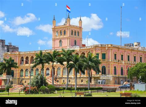 Presidential Palace in Asuncion, Paraguay. It serves as a workplace for the President and the ...