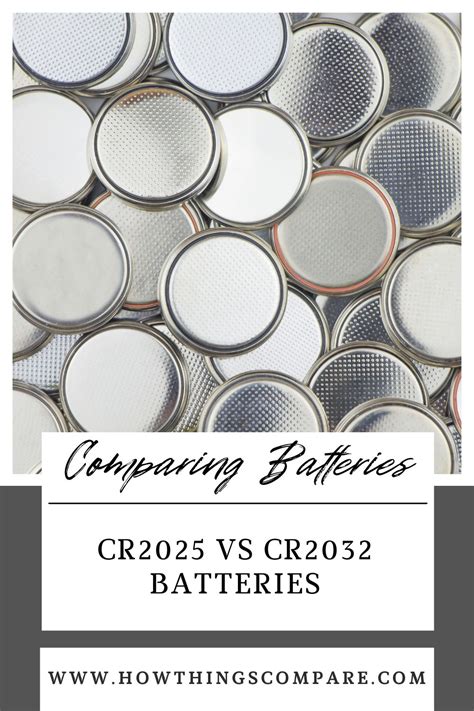 CR2025 vs CR2032 Batteries: What Are The Differences? – howthingscompare.com