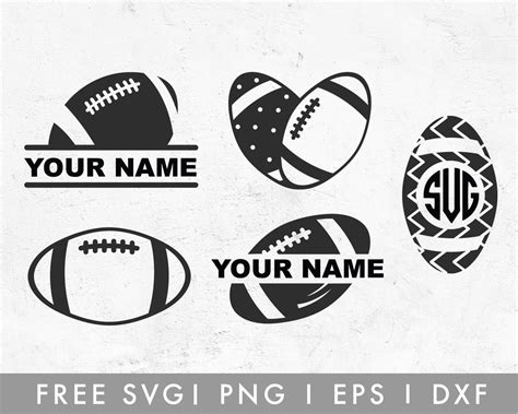 Art & Collectibles Clip Art Football with name svg Football svg files for cricut,Football cut ...