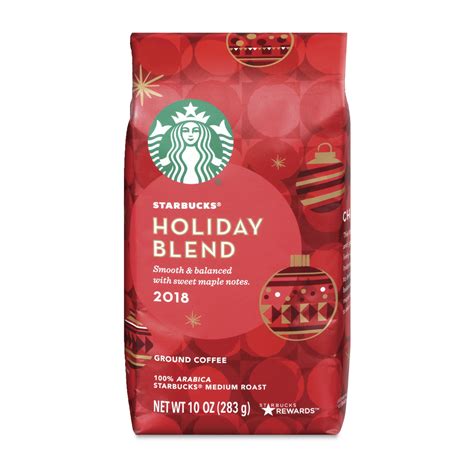 Starbucks Holiday Blend 2018 Medium Roast Ground Coffee 10 oz. Stand Up ...