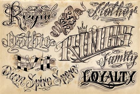 Letter Fonts Tattoo | Template Business