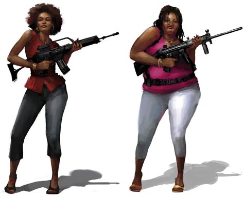 I was looking through Left 4 Dead 2 concept art and I found Motifa as an early concept for ...