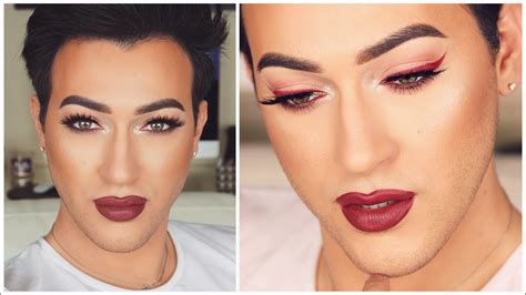 BOLD RED EYELINER MAKEUP TUTORIAL | MannyMua MakeupGeek Palette - YouTube