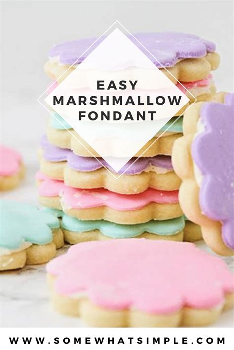 Marshmallow fondant is the perfect way to decorate cupcakes, cakes, and cookies like a ...