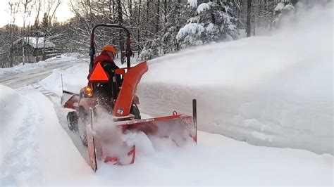 Kubota BX2680 w/ Front Quick Hitch Blade & Rear Snowblower | Kubota BX2680 with Rear Blower ...