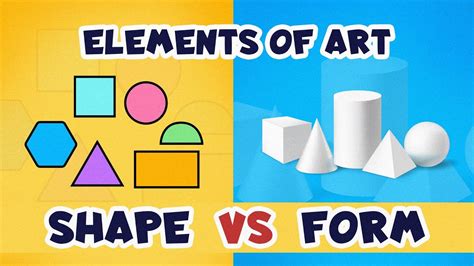 Elements of Art: Shape vs Form || Different between shape and form ...