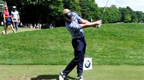 Luke Donald golf swing (face-on) Short Iron, BMW PGA Wentworth, May ...