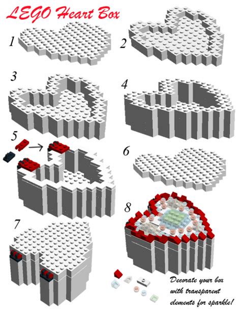 Valentine's LEGO Kits, Instructions, Ideas and Crafts | Lego kits, Lego valentines, Lego craft