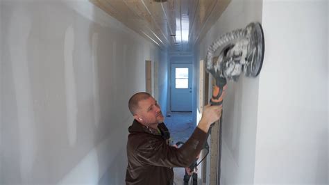 Drywall Sanding Finishing Touches With a WEN Sander! - YouTube