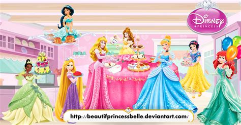 Disney Princesses - Tea Party by BeautifPrincessBelle on DeviantArt