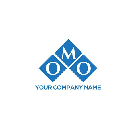 OMO letter logo design on WHITE background. OMO creative initials letter logo concept. OMO ...