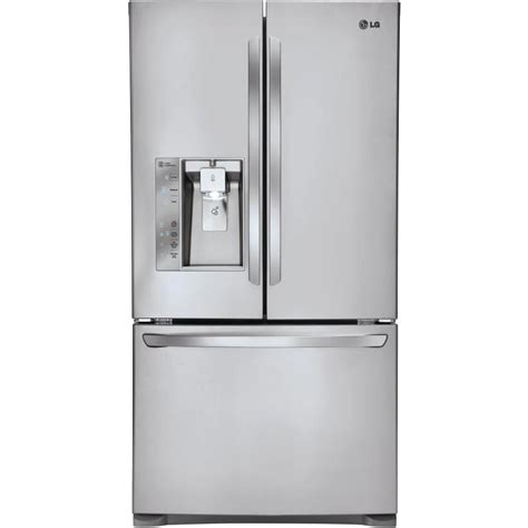 Shop LG 24-cu ft Counter-Depth French Door Refrigerator with Ice Maker ...