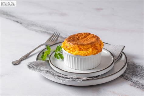 Souffle o suflé de queso y pimiento, receta de cocina fácil, sencilla y ...