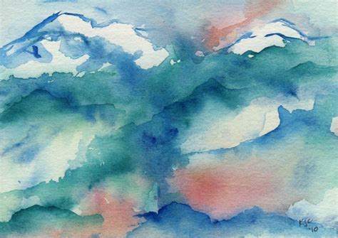 Misty Valley by Kelly J Callahan This watercolor is part of my Chance ...