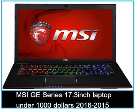 Best gaming laptop under 1000 dollars 2016