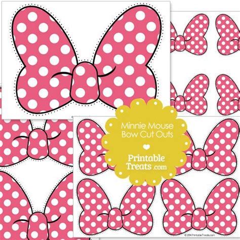 Minnie Mouse Bow Template - FREE DOWNLOAD - Printable Templates Lab