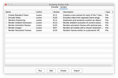 Scripting Examples - Keyshot Manual