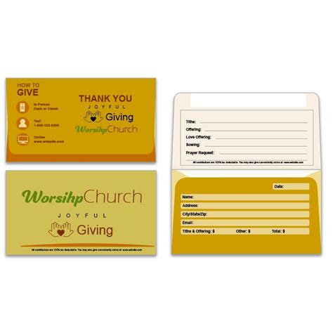 Custom Church Tithe and Offering Envelopes | Full-Color Printing | DesignsnPrint