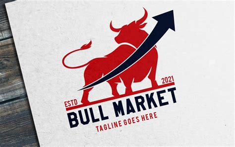 Bull Market - Share market or Stock market Logo Template