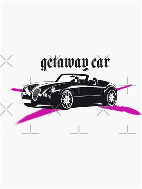 "getaway car- taylor swift" Sticker for Sale by emilierennie | Redbubble