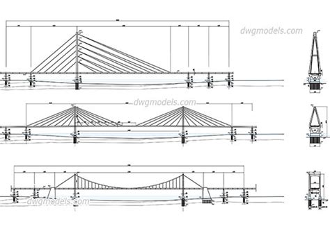 Bridges dwg models, free download