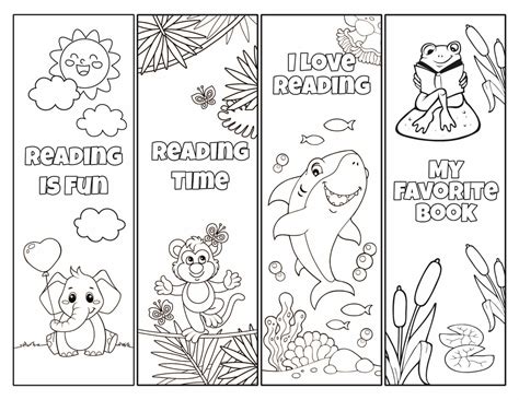 Bookmark Template, Free Printable Coloring Pages, Free Printables ...