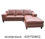 Free Image of Elegant Red Leather Sofa in a Living Room | Freebie ...