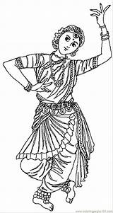 Beautiful Indian Dancer  Coloring Book Art Princess coloring pages sketch template