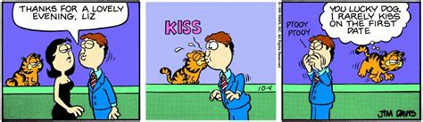 Liz.. First kiss. Garfield ♥ comic. Cat #cat gattino carino #garfield #comic Il meglio di.