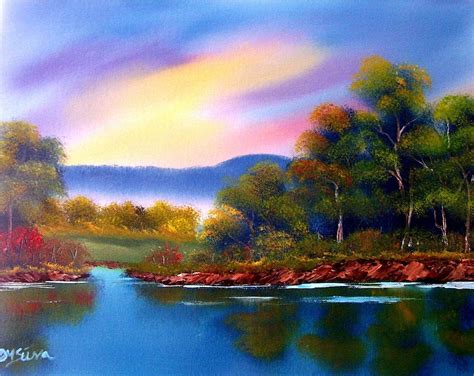 River Bank Painting at PaintingValley.com | Explore collection of River Bank Painting