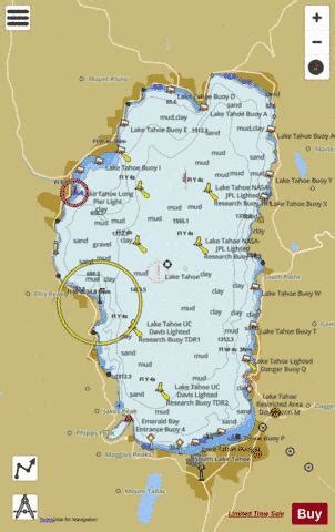 LAKE TAHOE (Marine Chart : US18665_P1865) | Nautical Charts App