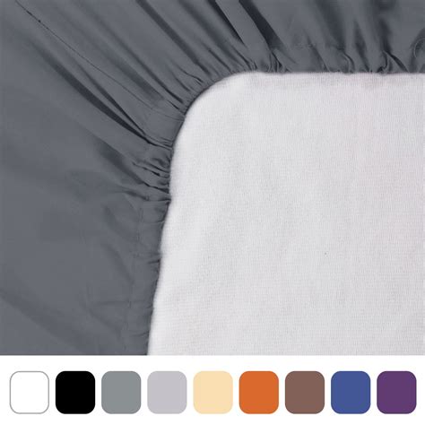 200TC Cotton Fitted Sheet 15" Deep Pocket Sheet Twin Dark Gray - Walmart.com - Walmart.com