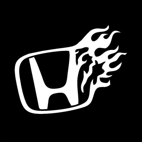 Honda on fire Logo Vinyl Decal Car Truck Window Sticker Motorcycle JDM Bumper | Car stickers ...