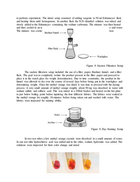 Synthesis of Methyl Orange Dye