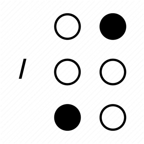 Braille, dot, language, sign, slash icon - Download on Iconfinder