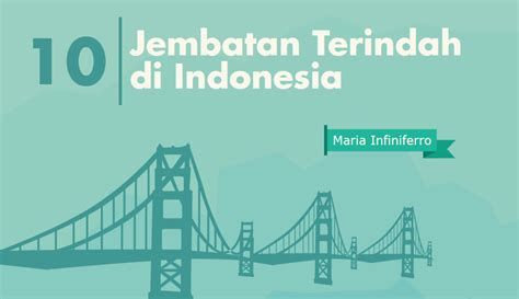 10 Jembatan Terindah di Indonesia - Maria Infiniferro