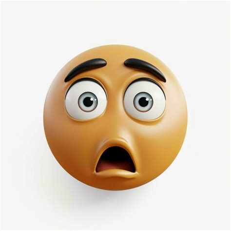 Confused Face emoji on white background high quality 4k hd 30684187 Stock Photo at Vecteezy