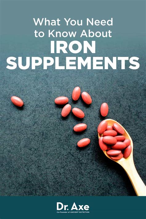 Iron Supplements: Dosage Advice for Who Needs Them - Dr. Axe