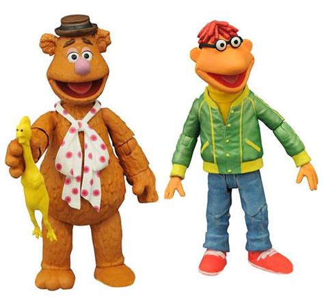 The Muppets Select Series 1 Fozzie Bear Scooter 6 Action Figure Diamond ...